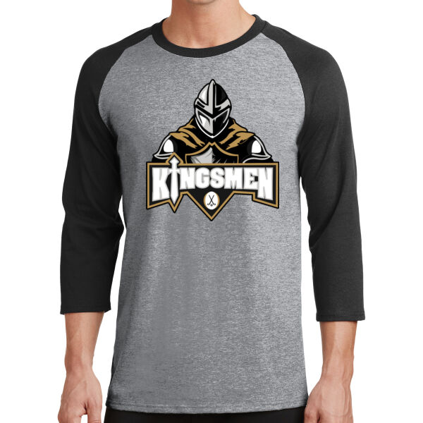 Kingsmen Hockey - Core Blend 3/4 Sleeve Raglan Tee Thumbnail